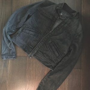 Denim black washed jacket. Good condition
